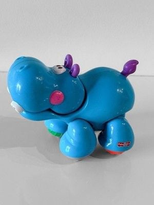 Fisher Price Blue Hippo Amazing Animal Clicking Moving Animal 1