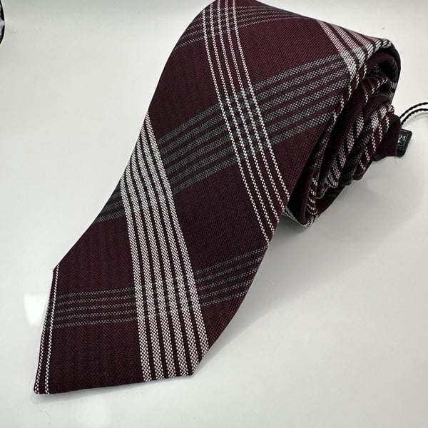 NWT PAL ZILERI Striped 100% SILK Tie