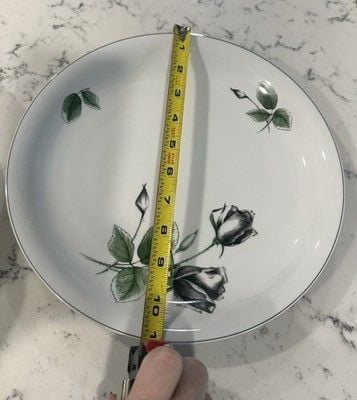 VTG set of Rosenthal Continental dinnerware in the "Midnight Rose" patter 5