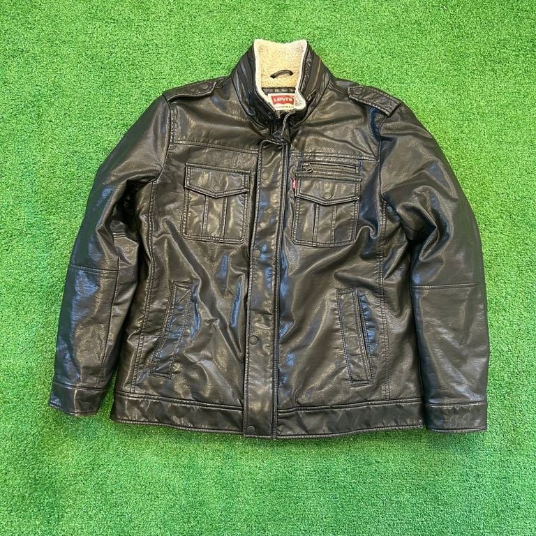 Levi's Men's Sherpa Lined Faux Leather Jacket 2