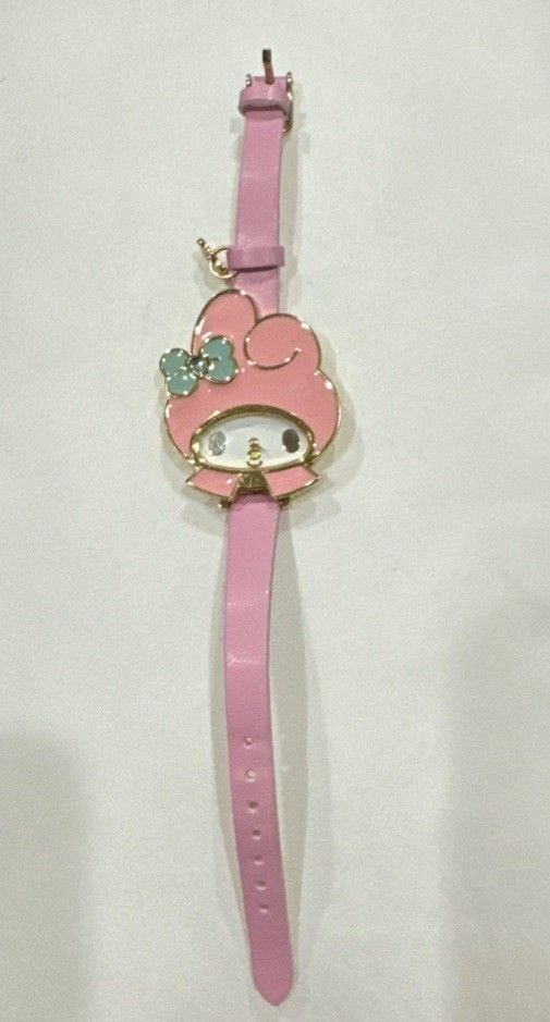 Sanrio My Melody Watch Japan import Hello Kitty Pink Band RARE Very Good 5