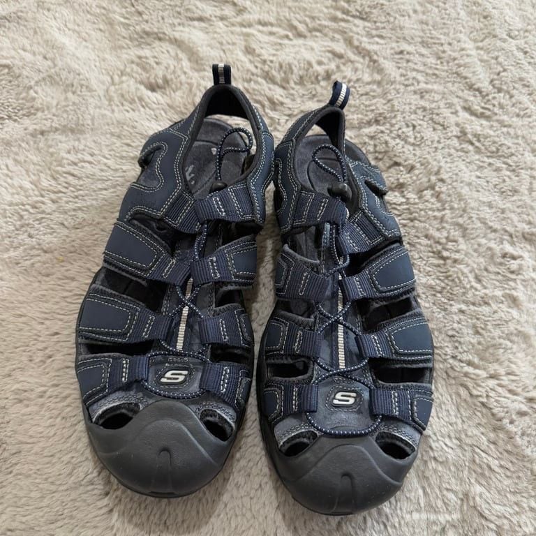 Skechers Bon Voyage 22051 Navy Sport Sandals Men Size 8 Outdoor 2