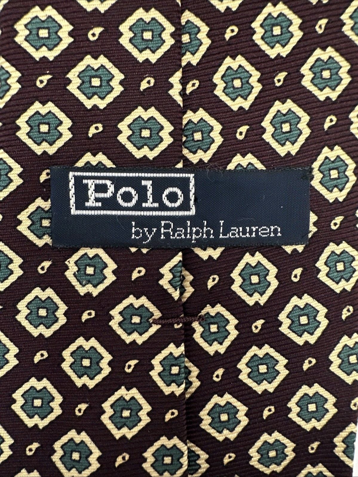 Polo Ralph Lauren Vintage 100% Silk Handmade USA Necktie 5