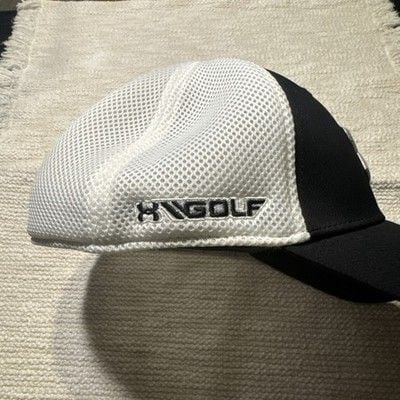 Under Armour Golf Mesh Stretch Men's Cap - Black/White, Size L/XL 4