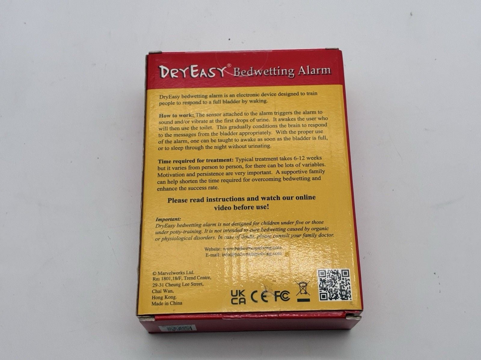 DryEasy Bedwetting Alarm Sound Vibration Volume Control 6 Sounds NEW 2