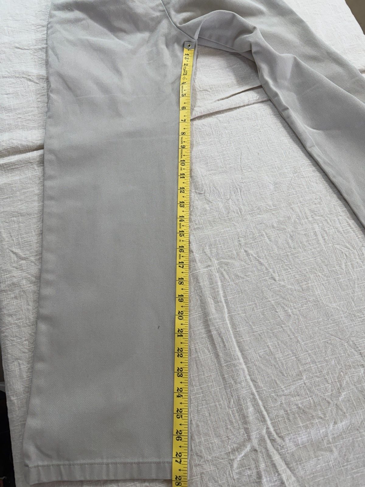 Dickies pants, Woman's Khaki Work Crop, roll hem size 0/24 8
