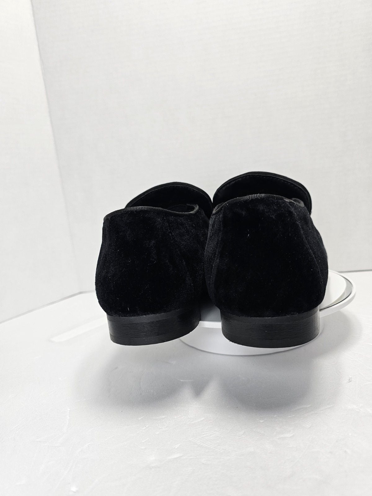 Kurt Geiger Hugh Eagle Black Velvet Loafers Gold Eagle Men’s US 9 EU 42 6