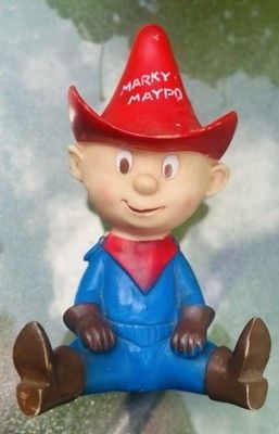 VTG 1960’s Maypo Maple Oatmeal Cereal Advertising Mascot Marky Maypo Vinyl Toy 19