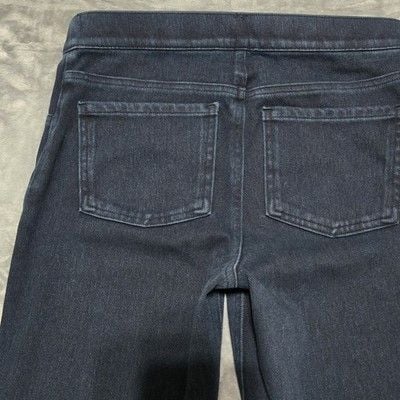 Spanx Jean-ish Ankle Leggings Stretch Indigo  Blue Pull On Pants Size Small  14