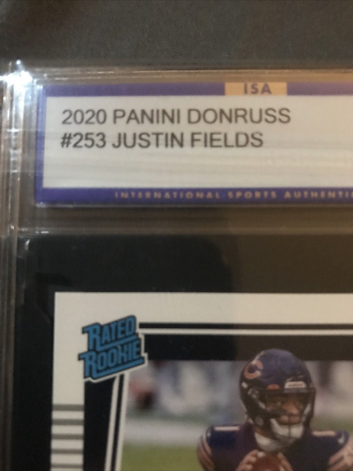 2020 ERROR PANINI DONRUSS #253 JUSTIN FIELDS RC ROOKIE GEM MINT ISA 10 2
