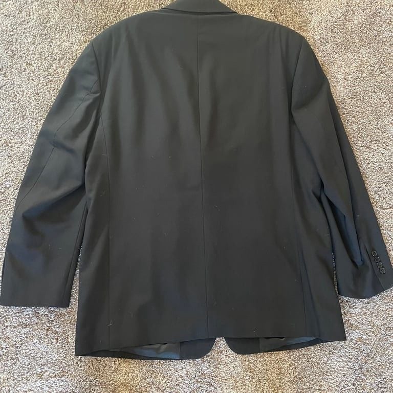 Vito Rufolo Men's Black Wool Suit Jacket Italian Size 43R Career Business 4