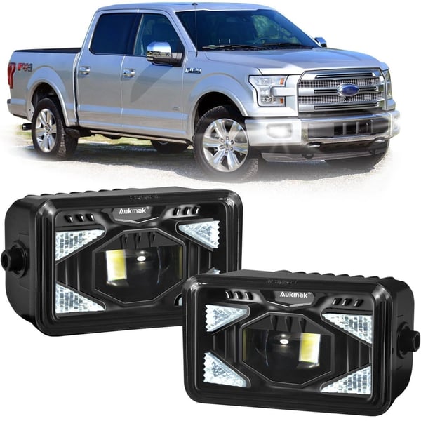 LED Fog Light Assembly w/ DRL Pair Fits 2015-2020 F-150 2017-18 Super Duty
