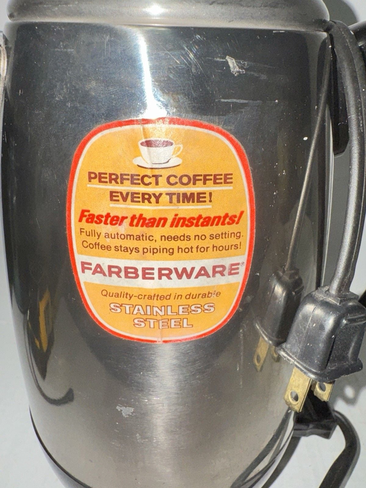 Vintage Farberware Superfast 138B 2-8 Cup Electric Coffee Percolator USA 2