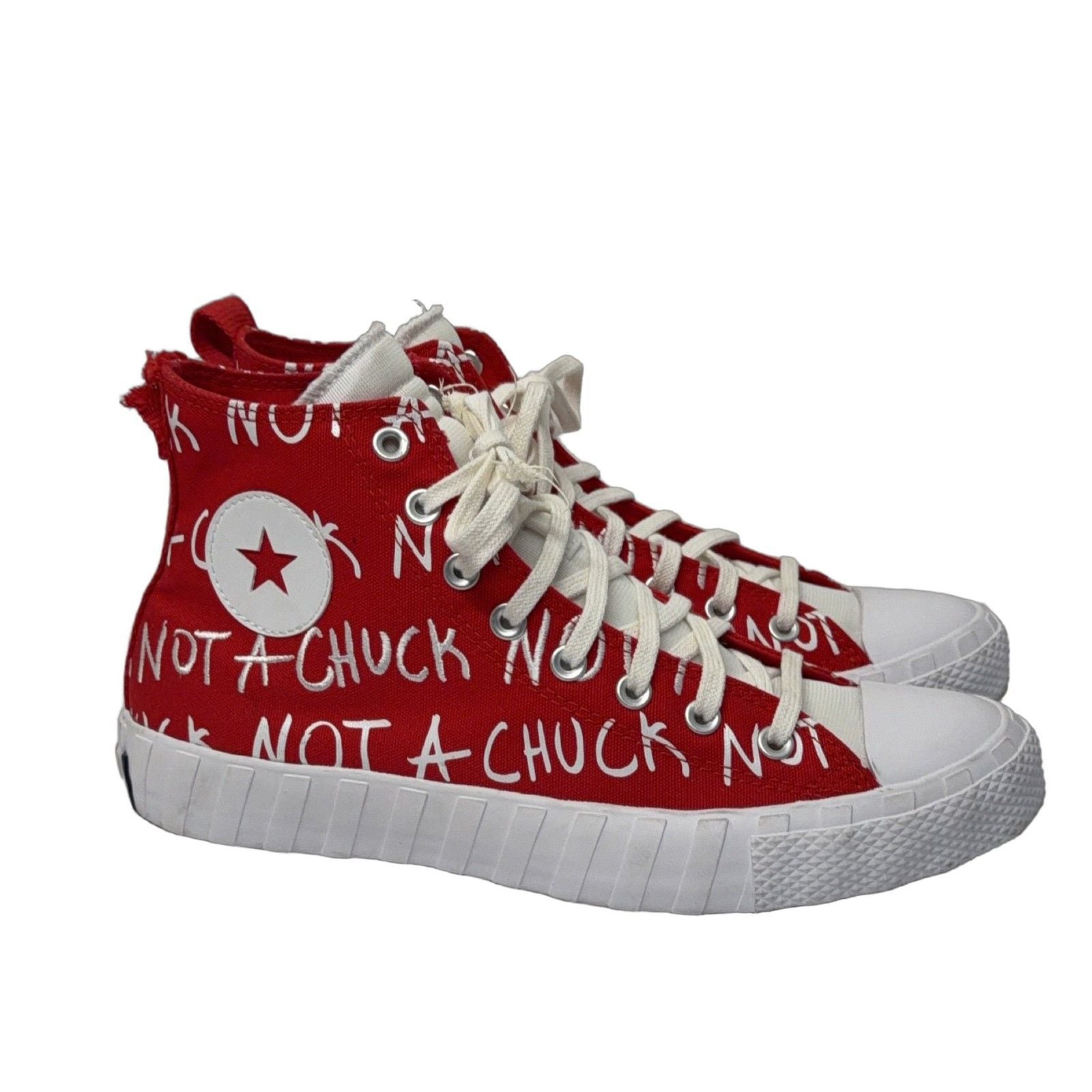 Converse Chuck Taylor All Star High Top Sneakers Red Unisex Size 10 171962C 2