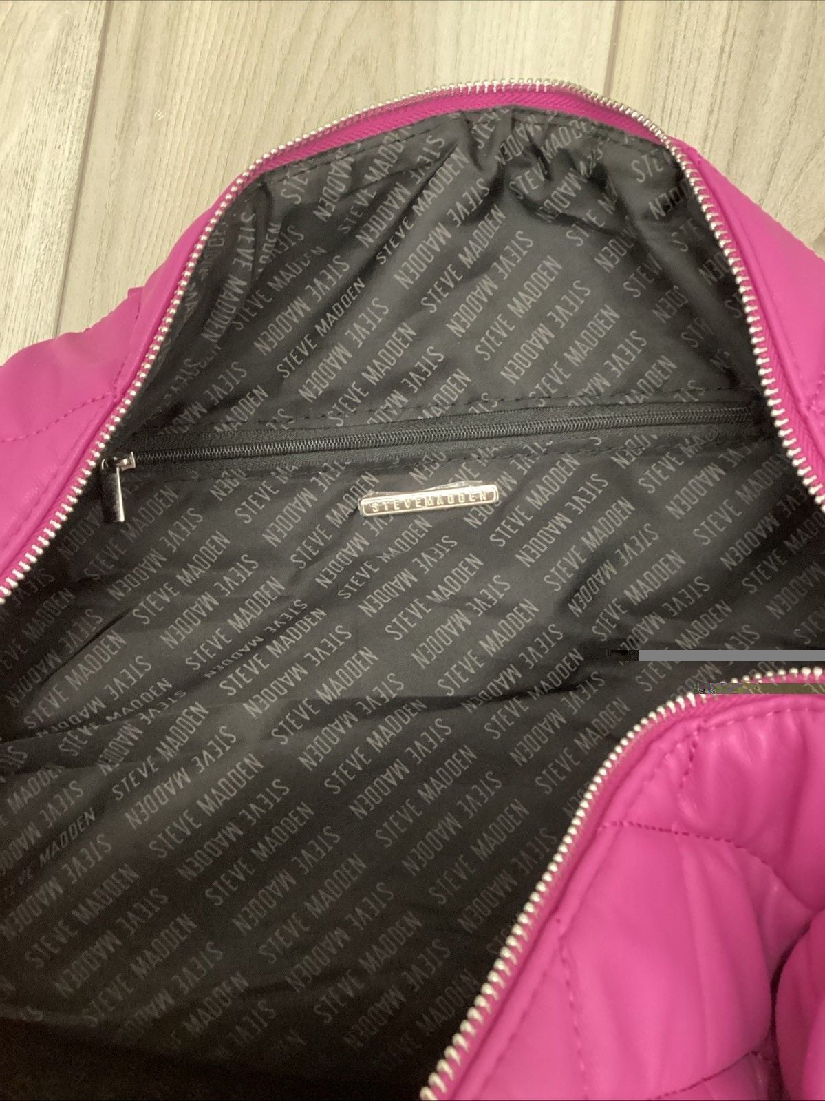 Steve Madden Mulberry BSpeedy Puffy Overnight Bag W Shoulder Strap NWT 14