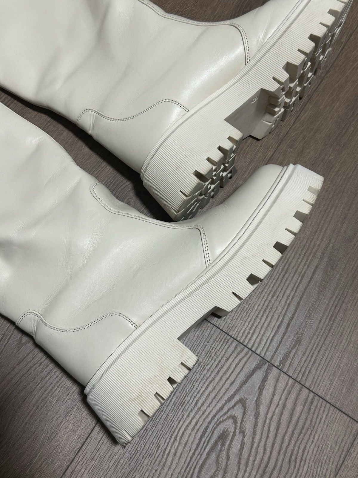 Women's Knee High Boots Size 7 White 5