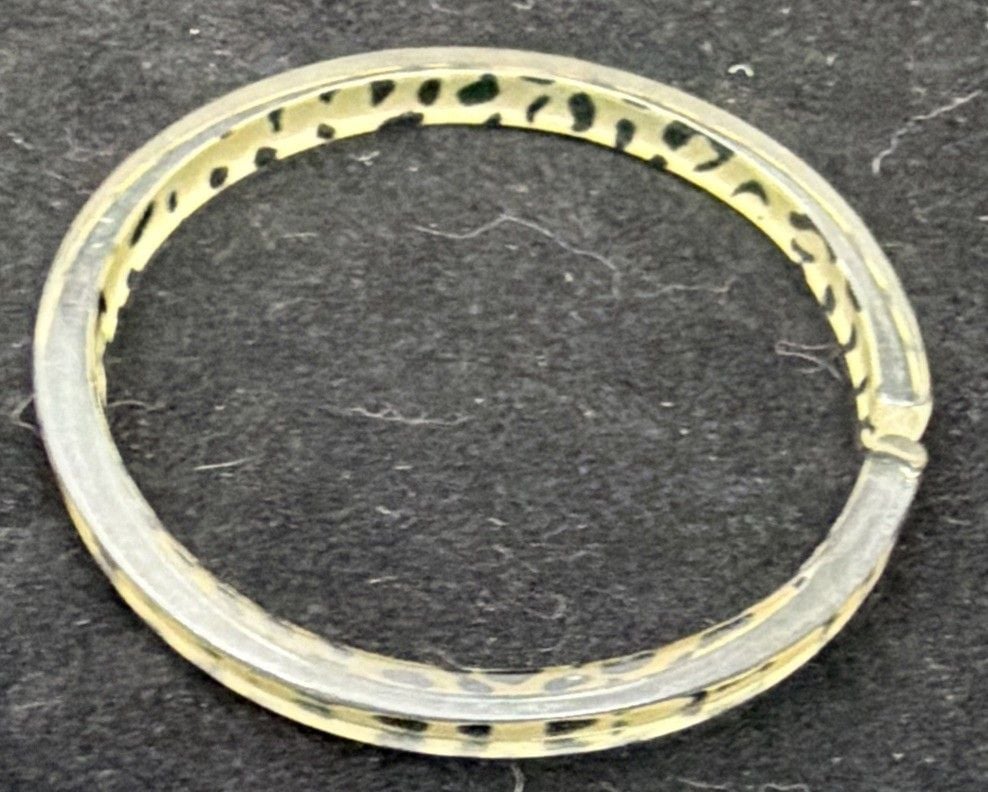 Vtg Acrylic Lucite Hoop Bracelet Stack Lot 5 Tortoises Pink Orange Green Blue 5