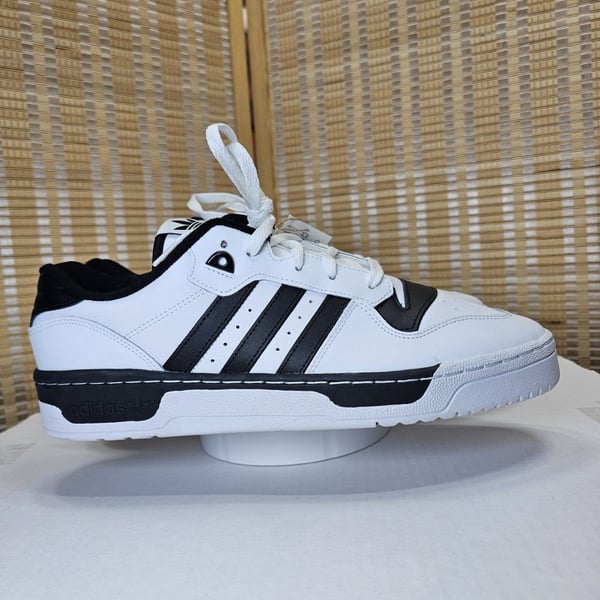 adidas Originals Rivalry Low IG1474 Men's 12.5 White Black Sneakers NWT