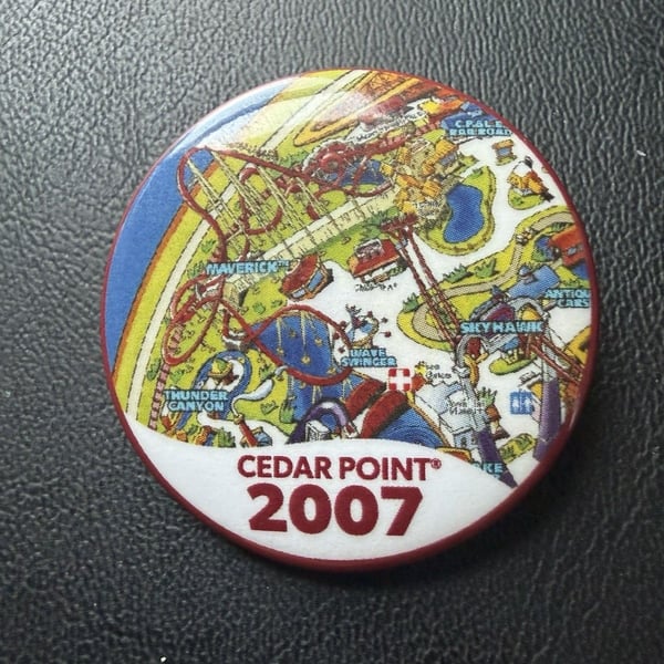 Cedar Point 2007 Collectible Button