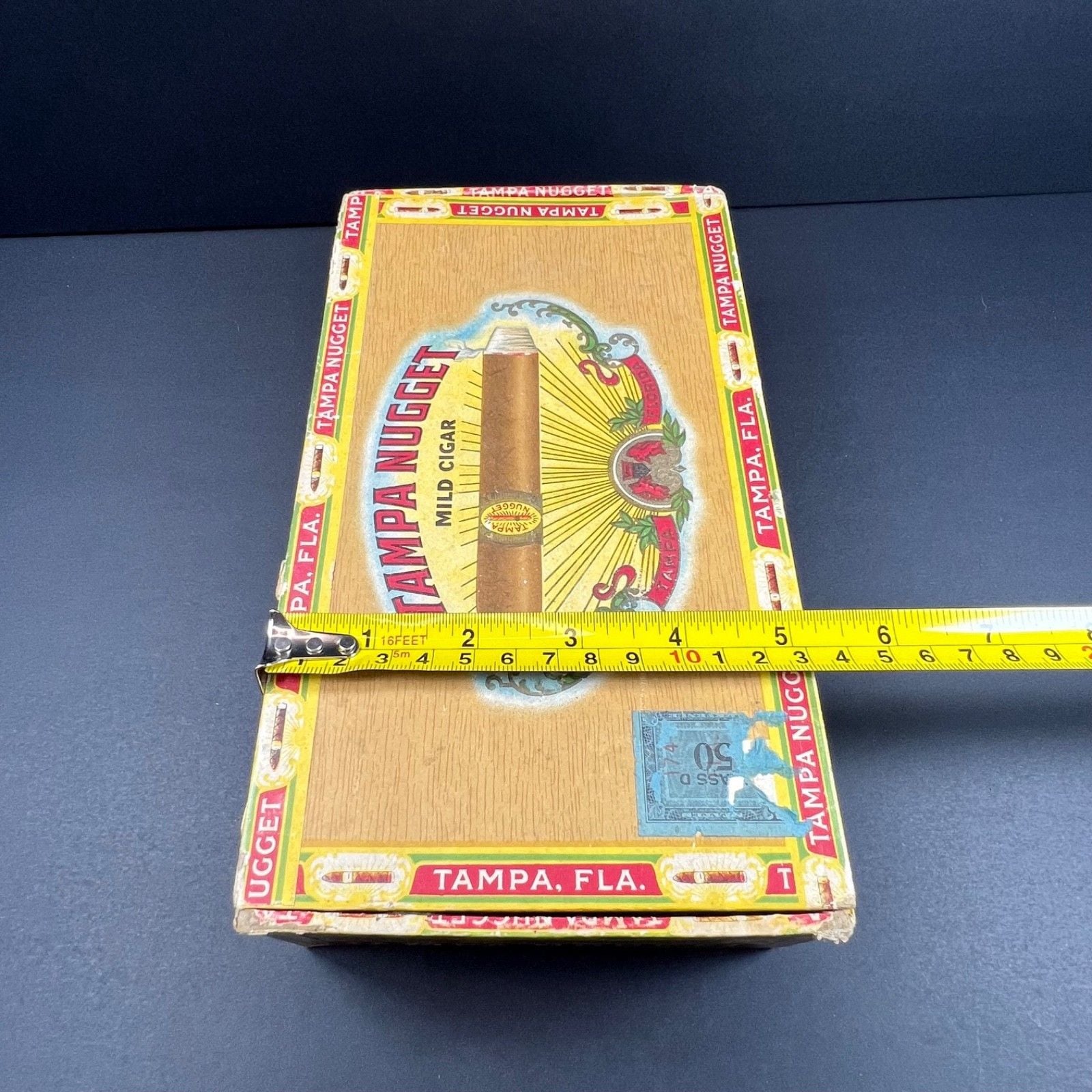 VTG 1950s Tampa Nugget Sublimes Mild Cigar Box 2 for 15 cents Empty 22