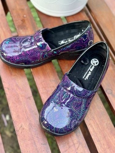 Easy Works By Easy Street 9.5 Wide Leeds Hearts Non Slip Nursing Clogs Work Clog 7