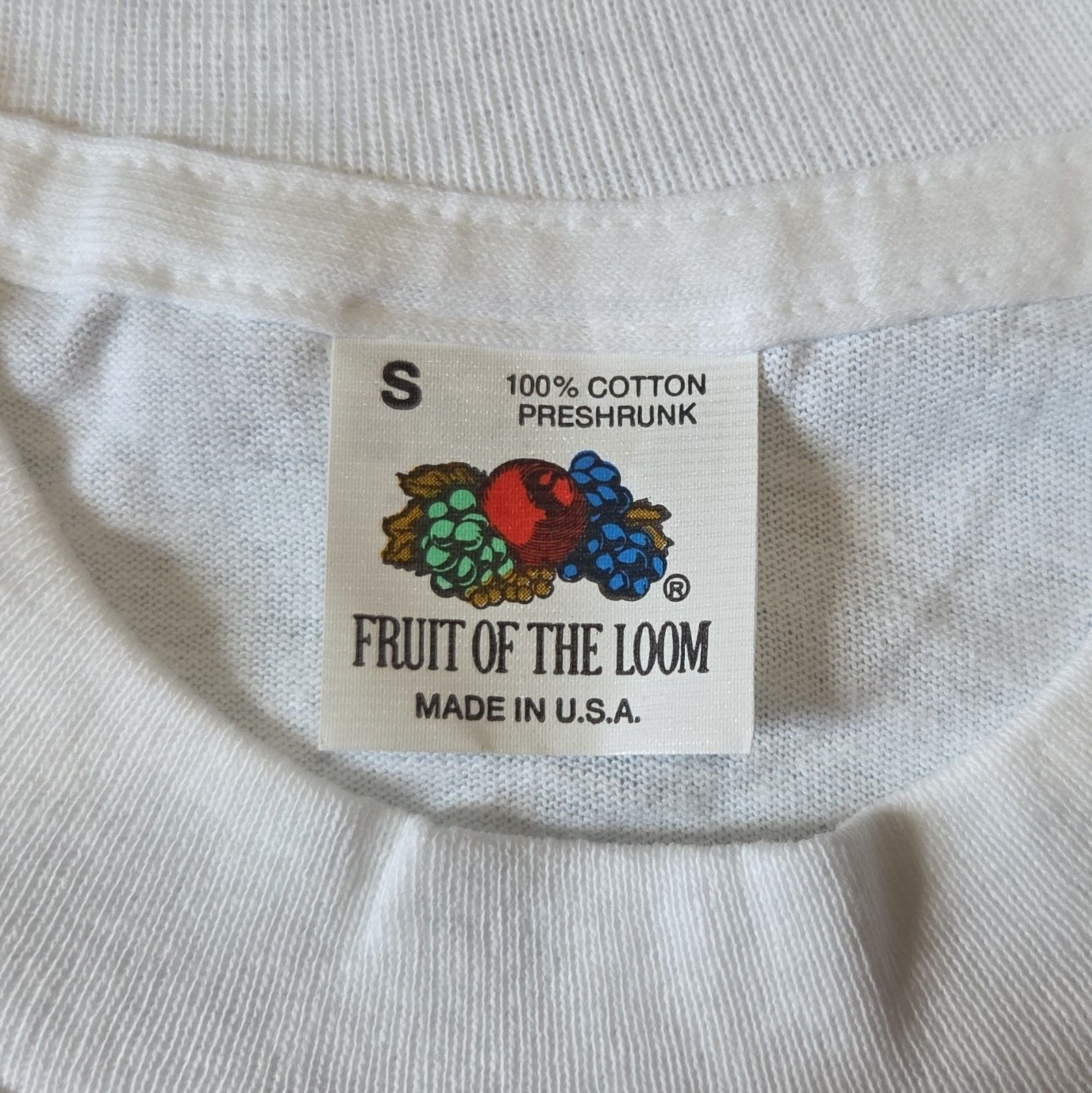 Fruit of the Loom Men’s White Pocket Crew Neck Short Sleeve Cotton Tee S 8