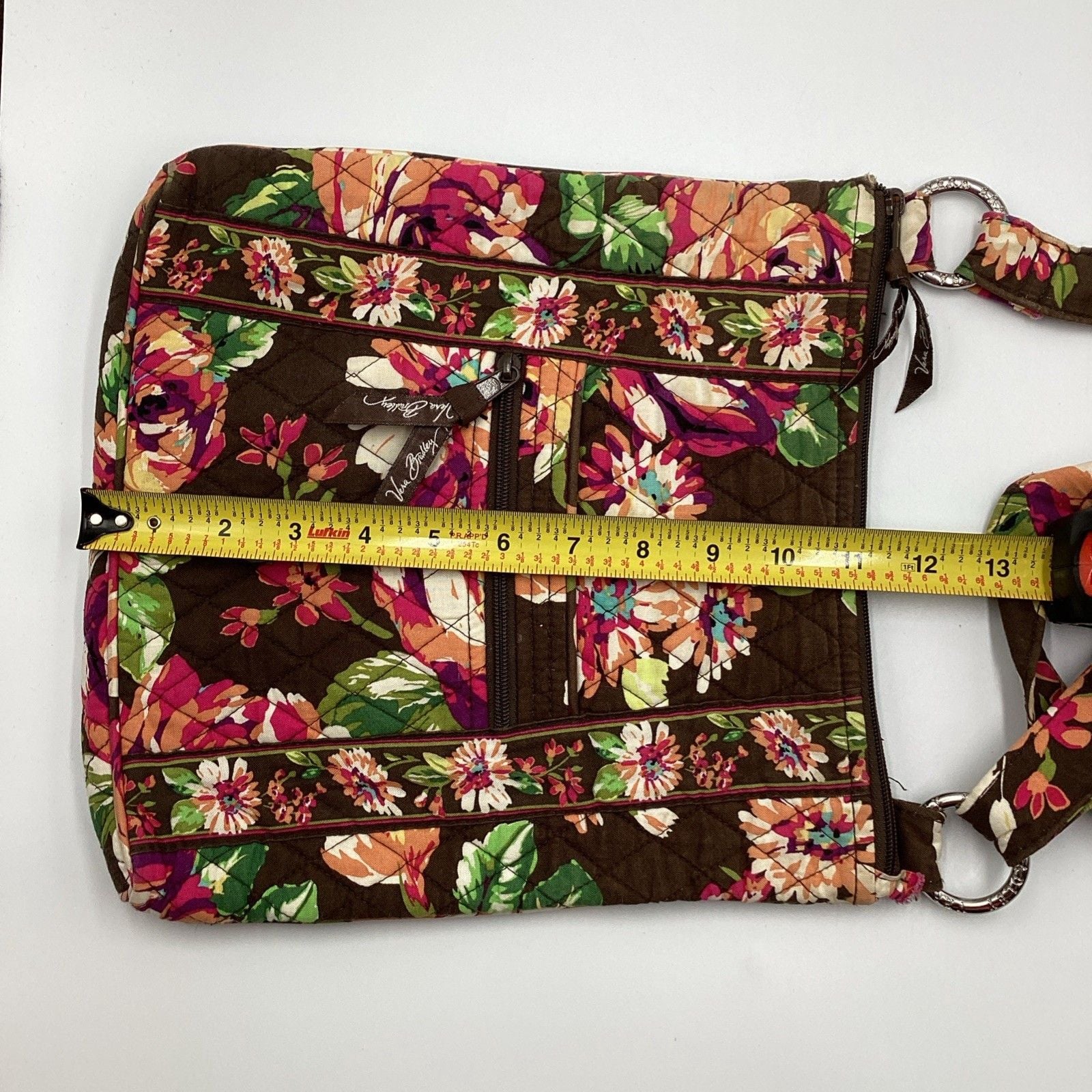 Vera Bradley English Rose Floral Mini Hipster Adjustable Strap Crossbody Bag 12
