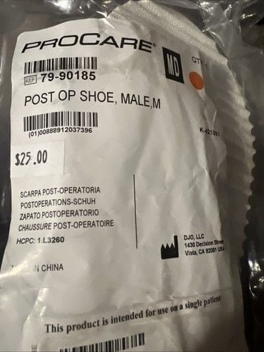 ProCare Med/Surg Shoe Post-Op Shoe SIZE : Medium Men (9-11 ) 3