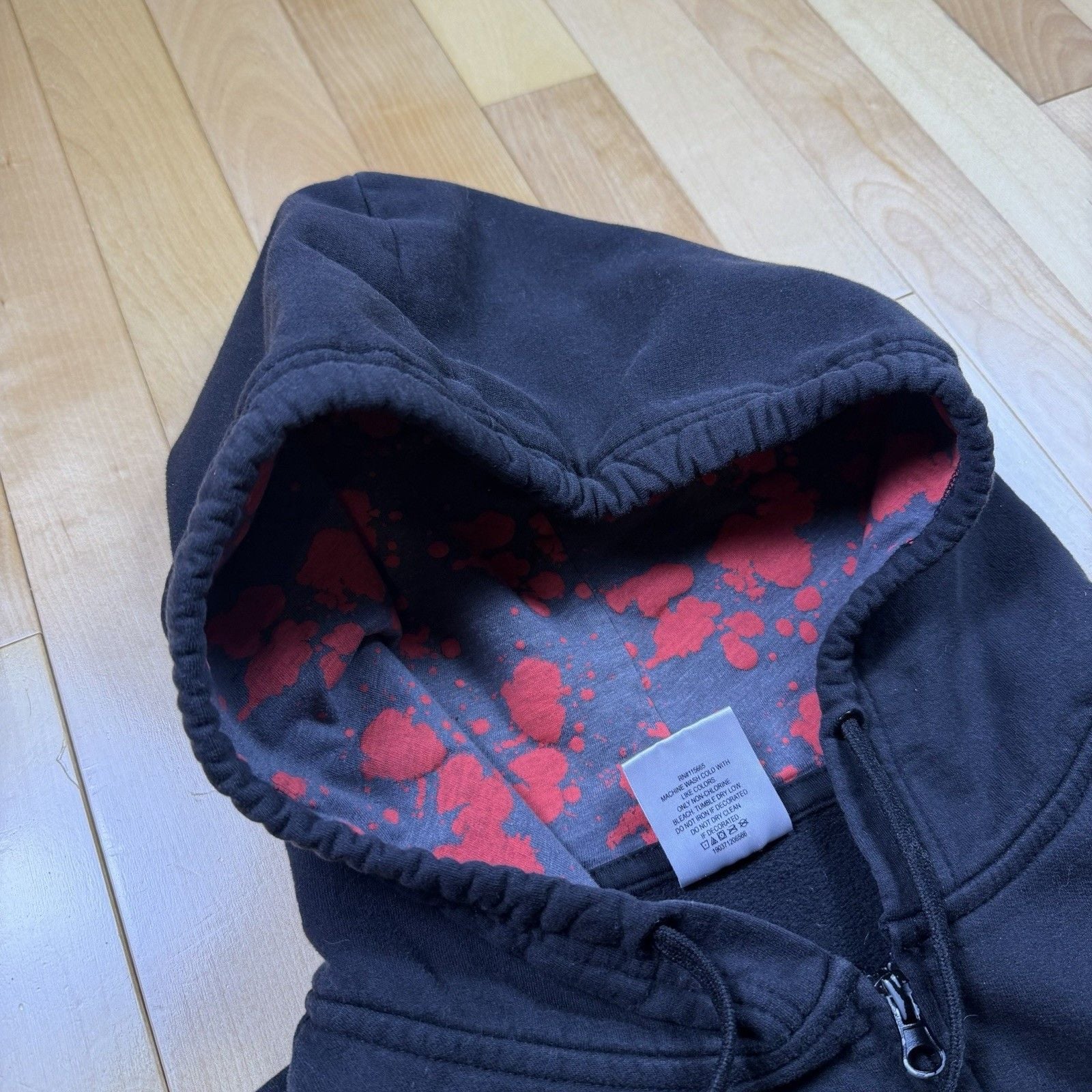 The Walking Dead Hoodie Mens XL 2016 AMC Zombie Skull Full Zip Horror Rare 6
