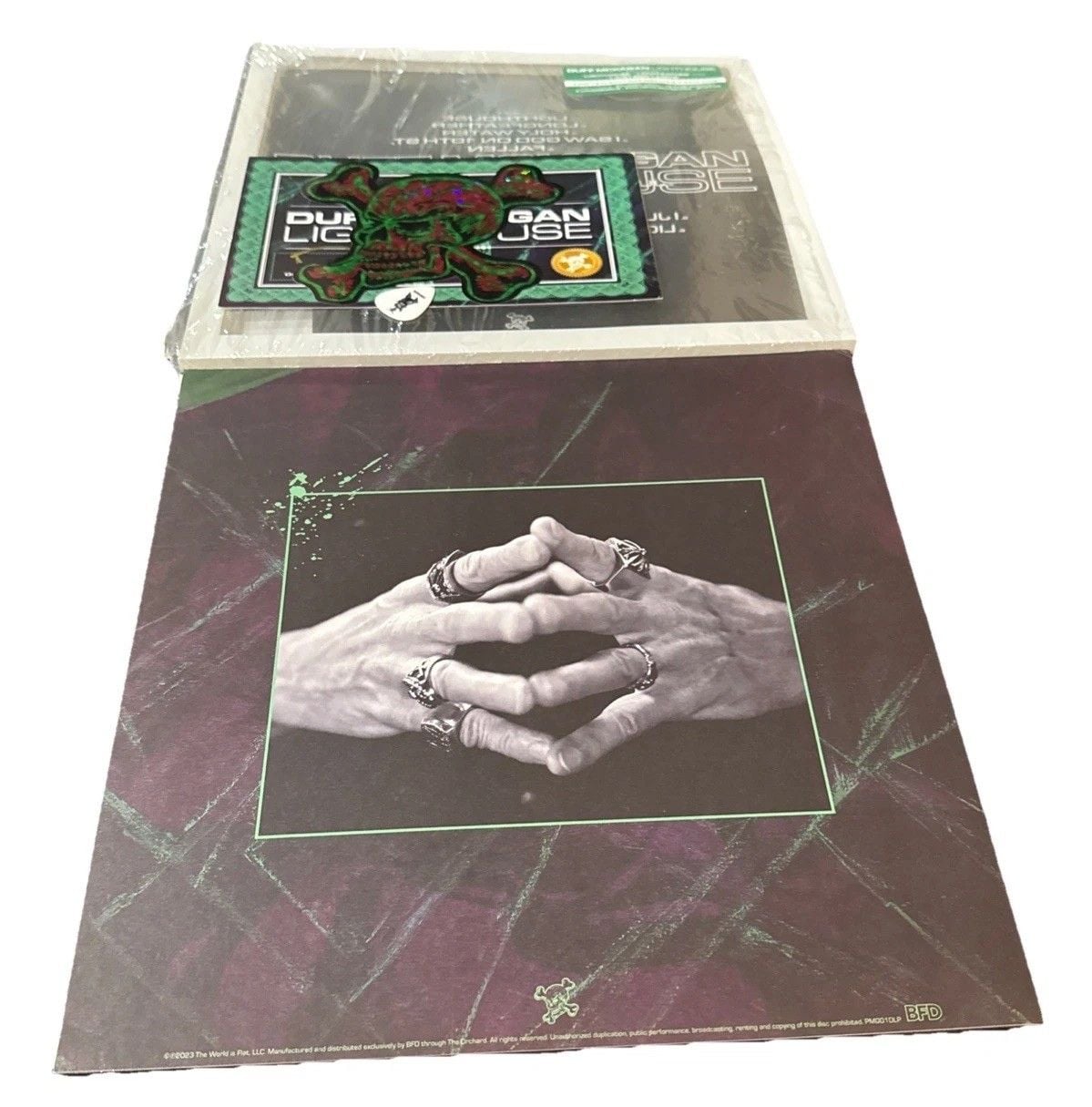 Duff McKagan Lighthouse GREEN VINYL LP /300 SIGNED COA Limited Guns N Roses 6