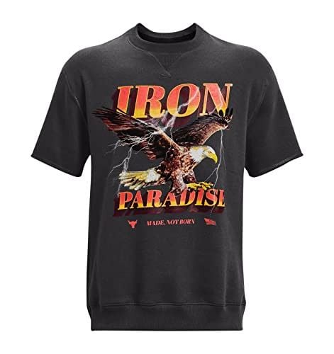 Under Armour Men's Project Rock Graphic Cutoff Relaxed Short Sleeve Shirt Top 2