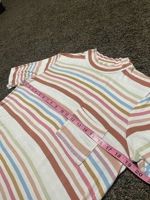 Böhme Striped Womens Shirt | Size Medium | Lightweight & Stretchy 9