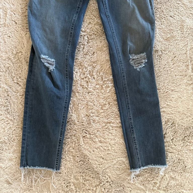 Rag & Bone High Rise Ankle Skinny Jeans - Distressed Woman Size 27 School 6