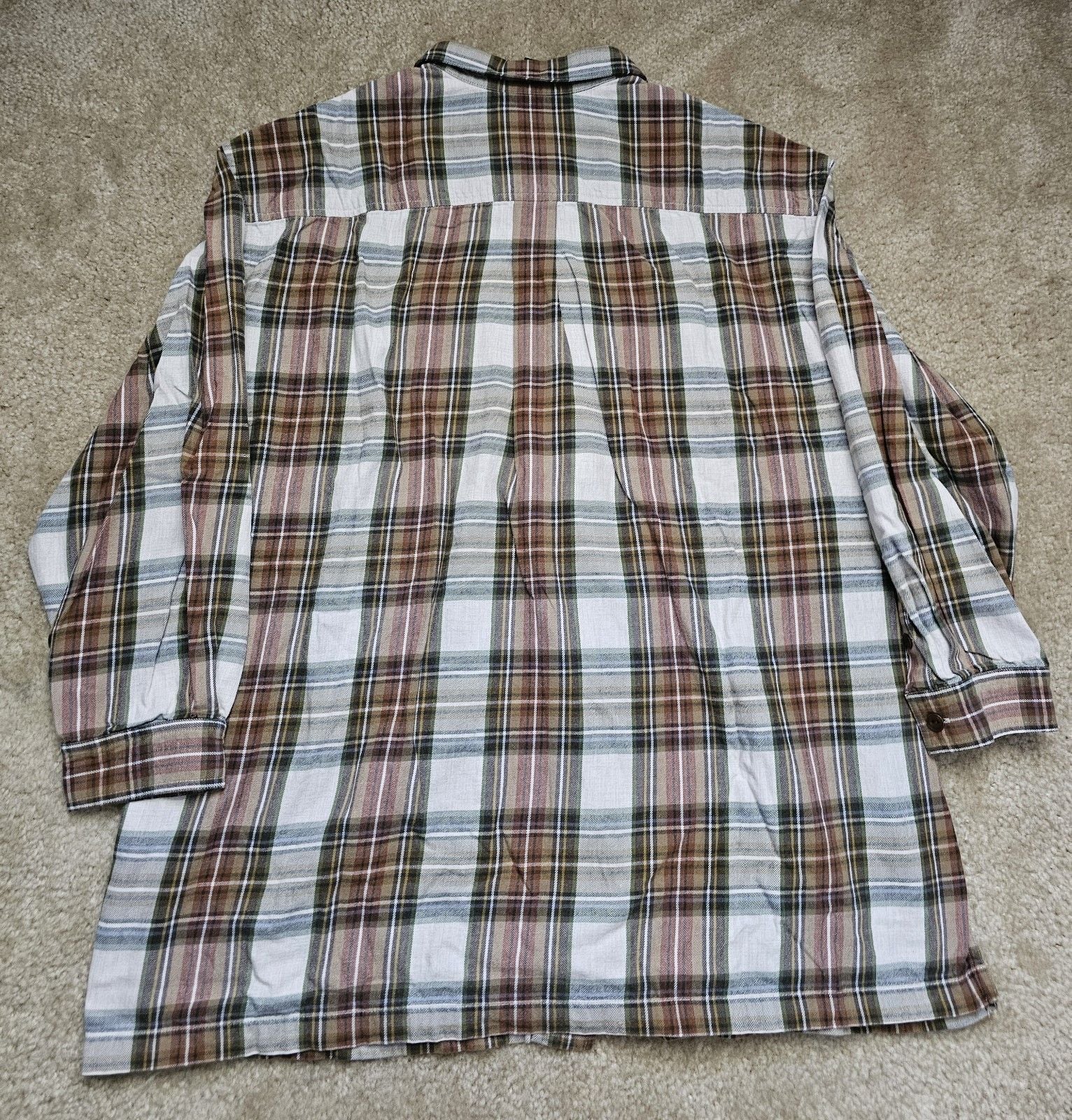 Lauren Ralph Lauren Men's L Plaid Full Zip Shirt Jacket Cotton Shacket Workwear 7