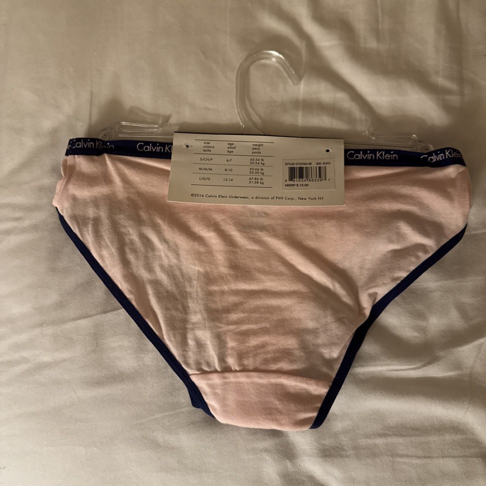 3 Calvin Klein Girls Bikini Panty Underwear Sz M (8/10) - NWT 4