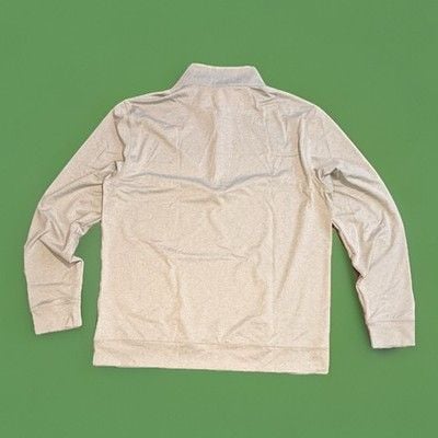 NWT Maelreg Men's Performance Golf 1/4 Zip Pull Over Size M Green Melange 3