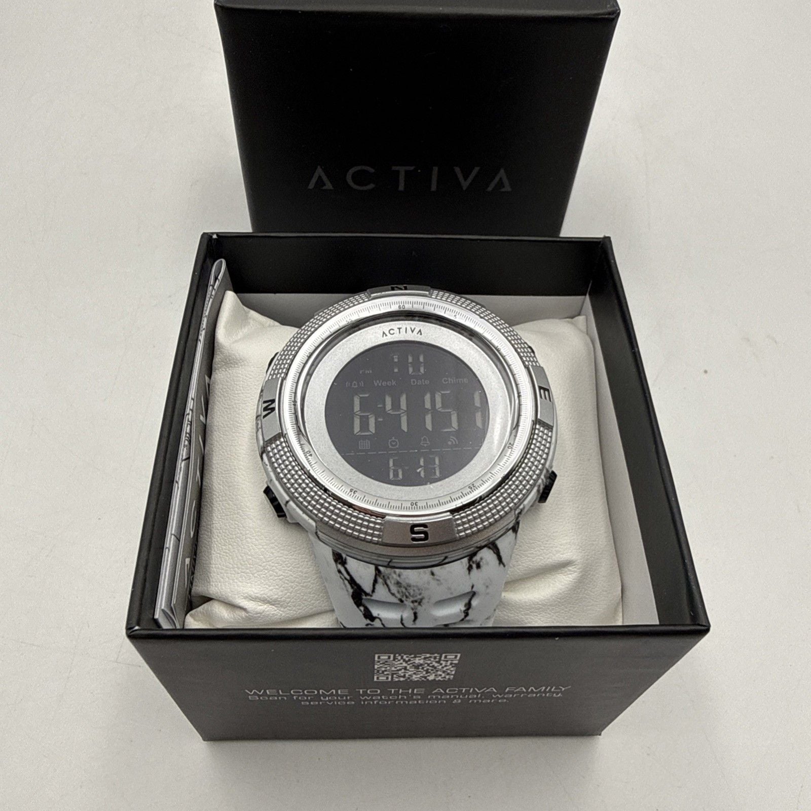 Activa Summit X Invicta ACW1915MC-004 Men’s 50mm White Camo Digital Watch 3