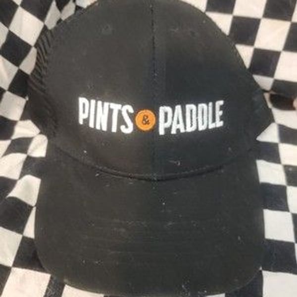 Pints & Paddle Black Mesh Trucker Hat | Infinity Headwear OSFM π»