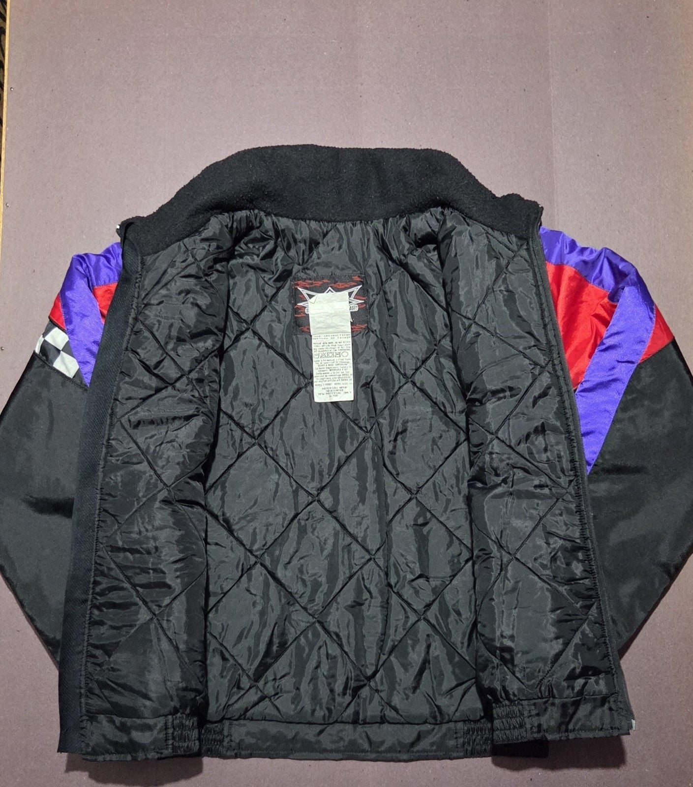 Joe Rocket Big Joe Checkered Moto Jacket 90s Vintage 9