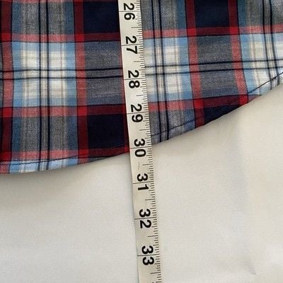 Chaps Men's Everyday Classics Short Sleeve Button-Down Plaid Shirt Size S 9