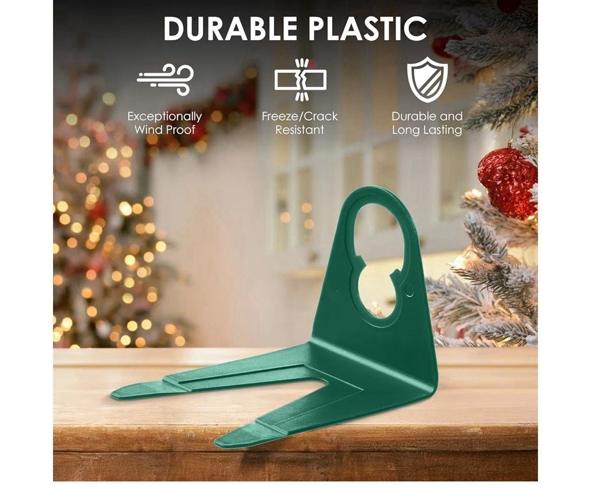 Pack of 100 Original Shingle Tab for C7/E12 C9/E17 Lights, Green, Christmas Ligh 5