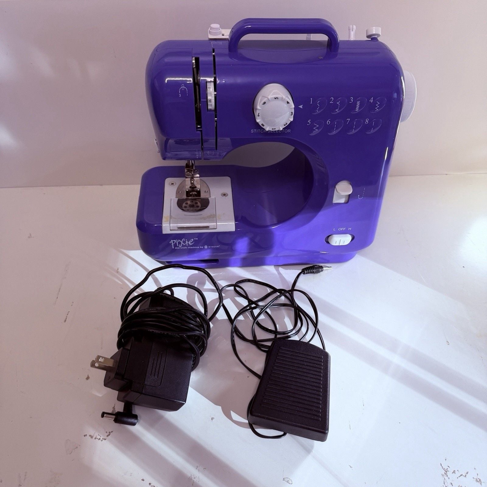 SINGER Pixie The Craft Machine by Singer Purple Sewing Machine in Box 6