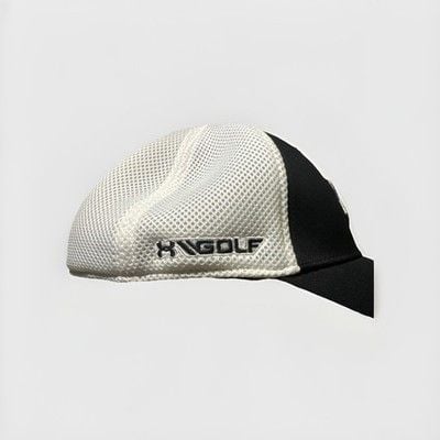 Under Armour Golf Mesh Stretch Men's Cap - Black/White, Size L/XL 5
