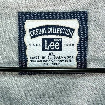 VTG Lee Casual Collection LA Lakers Basketball Polo Shirt Gray Mens XL Athletic 3