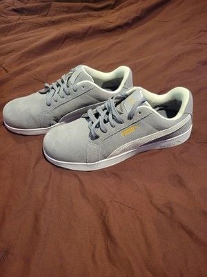 Puma Slipping Oil Resistant Steel Toed Shoes Gray 2