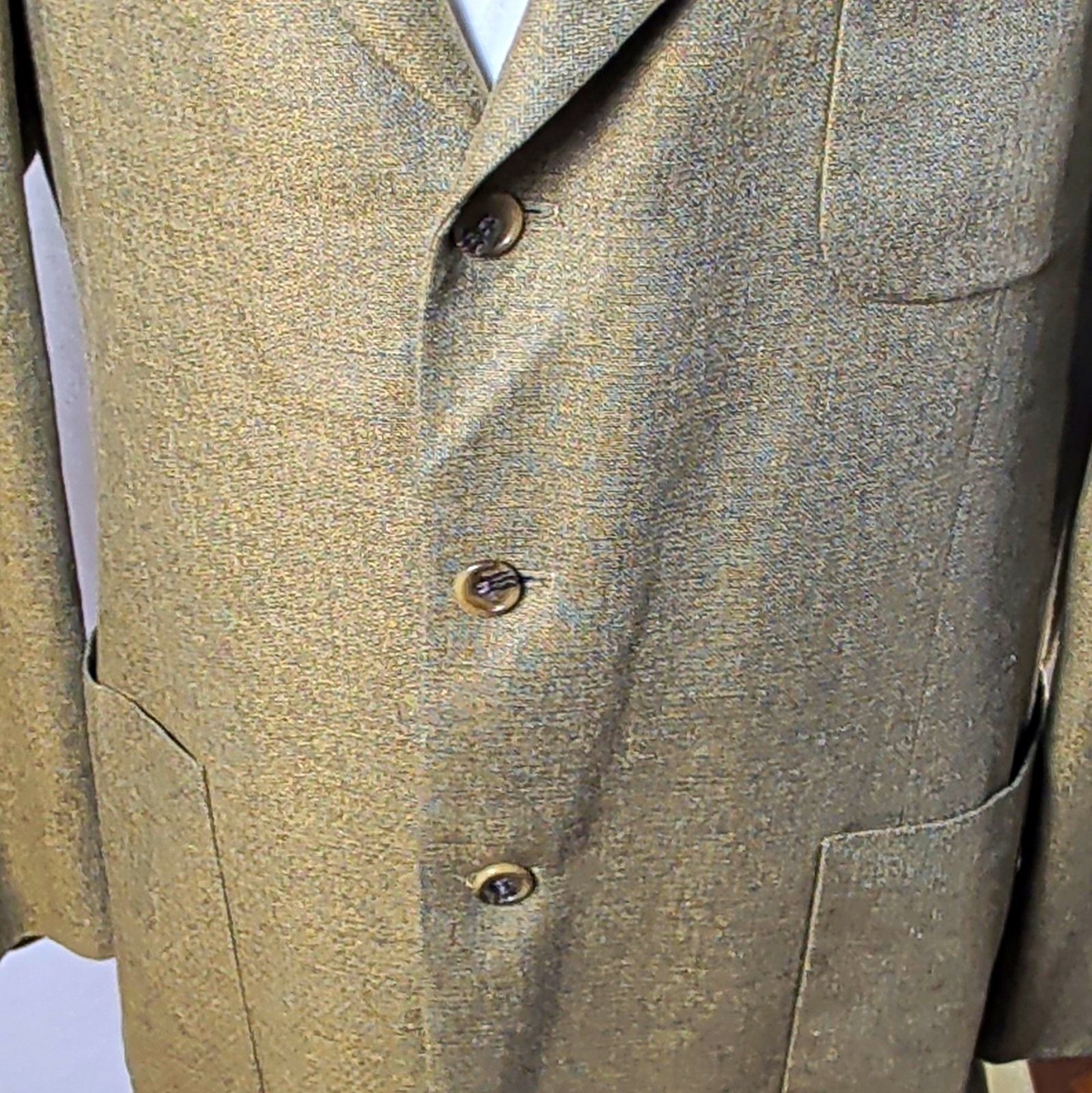 Vintage Hilton 1893 44 Long Sport Coat 100% Silk Blazer Made in USA Patch Pocket 7