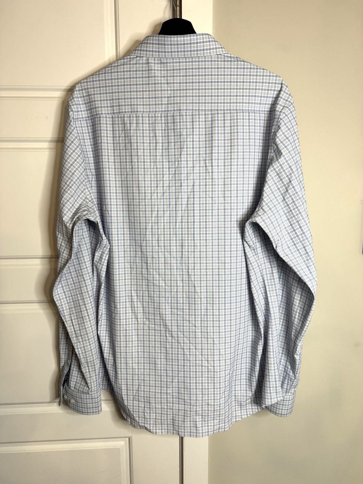 Chatham Road Shirt Mens Large Blue Plaid Stretch Performance Button Up Casual 7