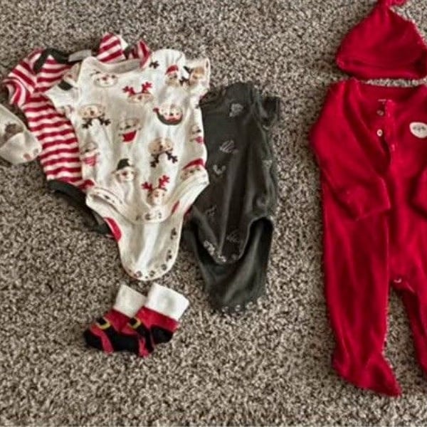 Baby Holiday Outfit Bundle - Thanksgiving, Christmas, and Easter outfits 0-6mo