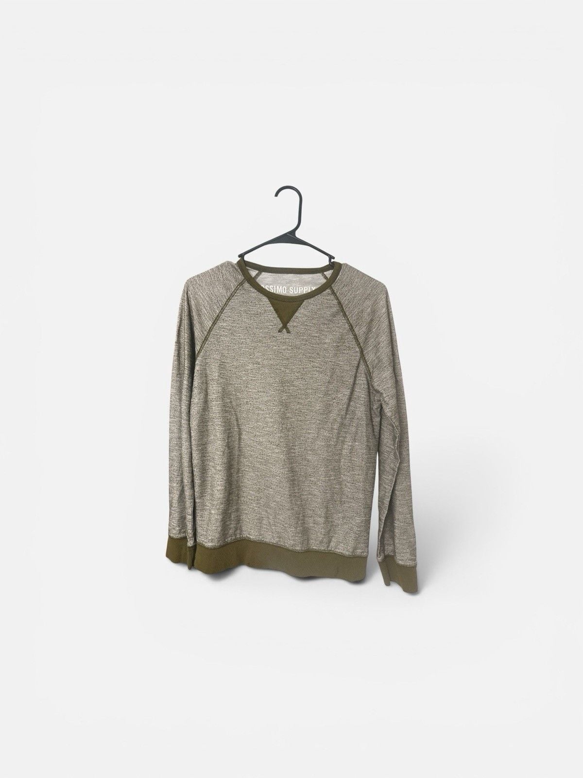 Mossimo Supply Co. Mens Crew Neck , Olive Green Athletic Fit Pullover Size S/P-0014 2