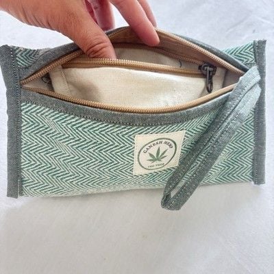 Nepal Hemp Pouch | Natural Eco-Friendly Small Storage Bag | Boho Travel Wallet 3